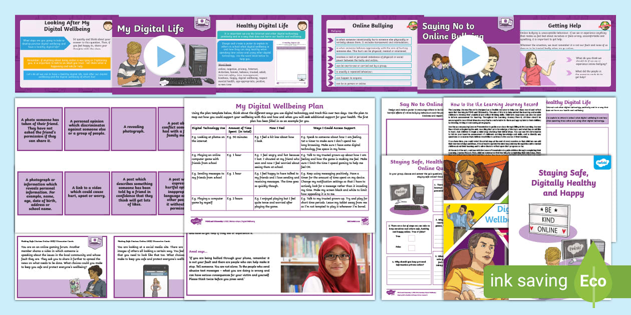 PSHE: UKS2 Digital Wellbeing - Unit Pack