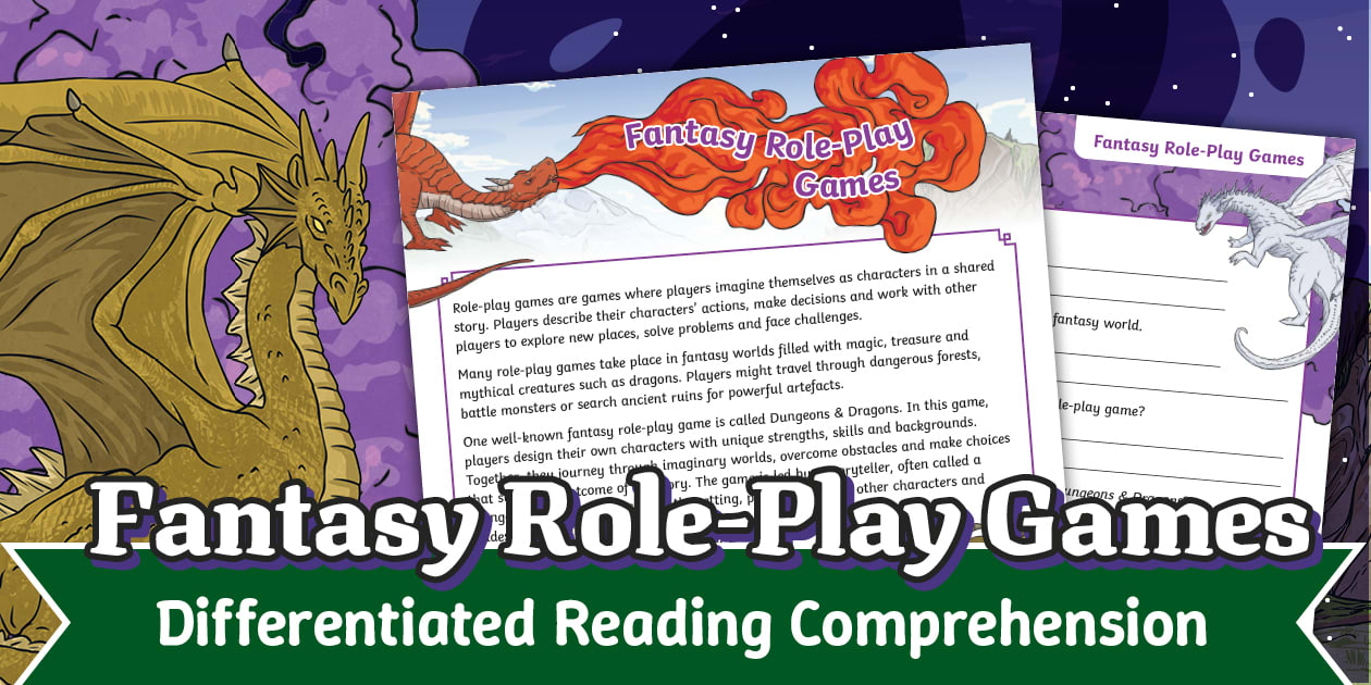 Fantasy Role Play Games Differentiated Reading Comprehension
