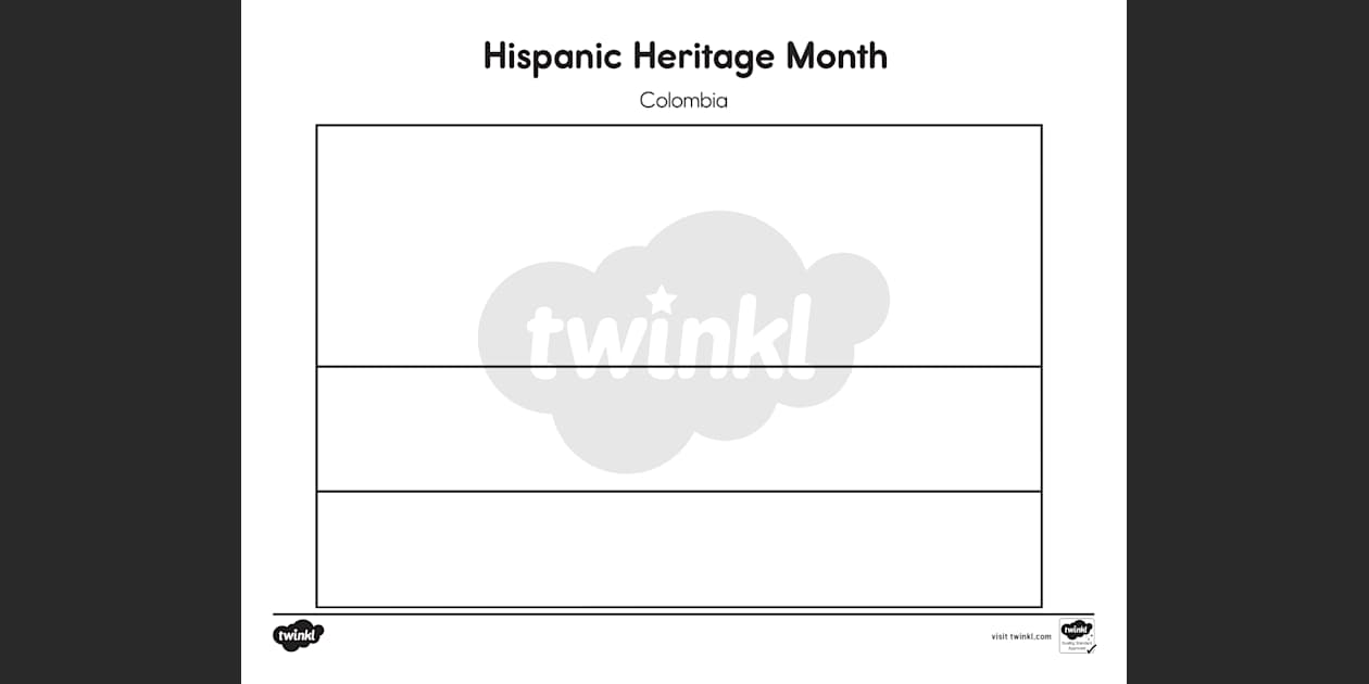 hispanic heritage flags coloring pages