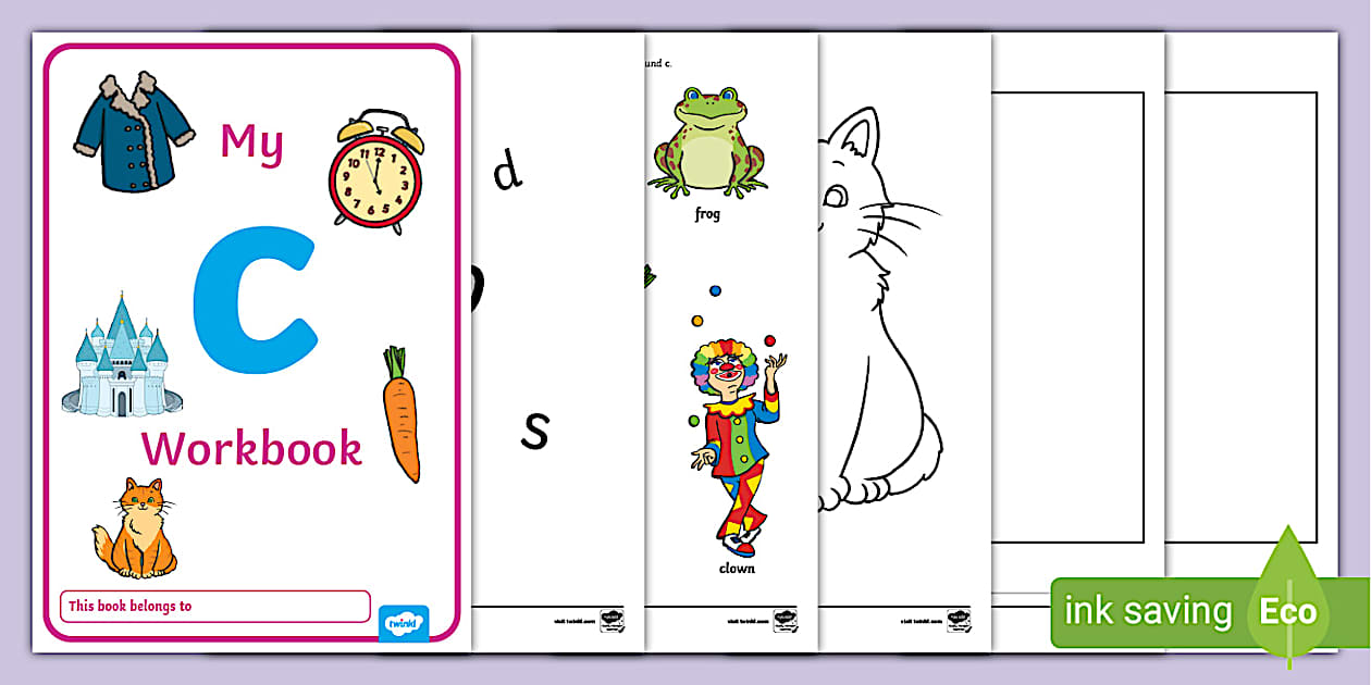 My Workbook C Lowercase (teacher made) - Twinkl