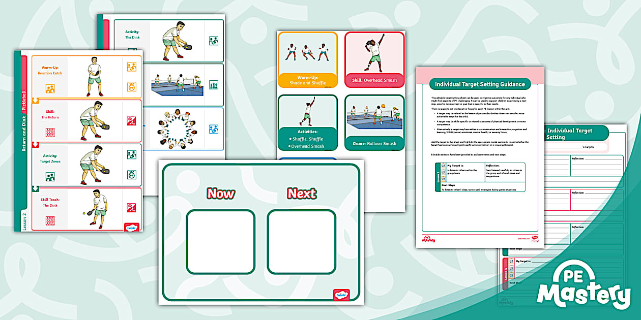 PE Mastery: LKS2 Pickleball Inclusive Support Pack - Twinkl
