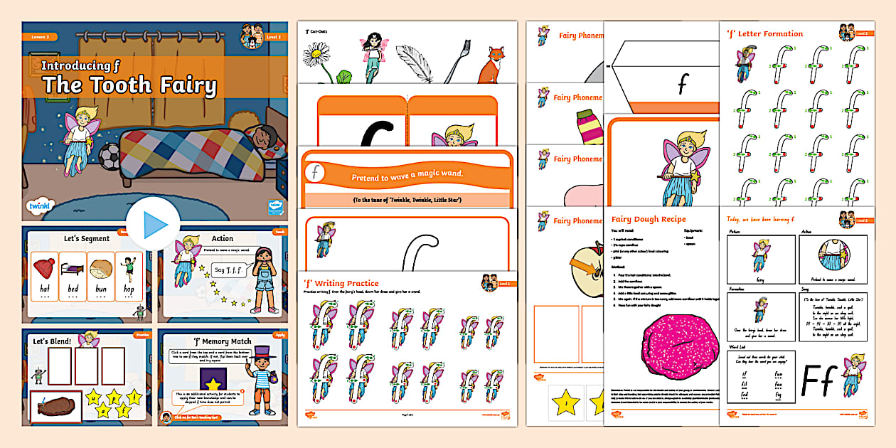 Twinkl Phonics 'f' - Level 2 Week 5 Lesson 3 Pack