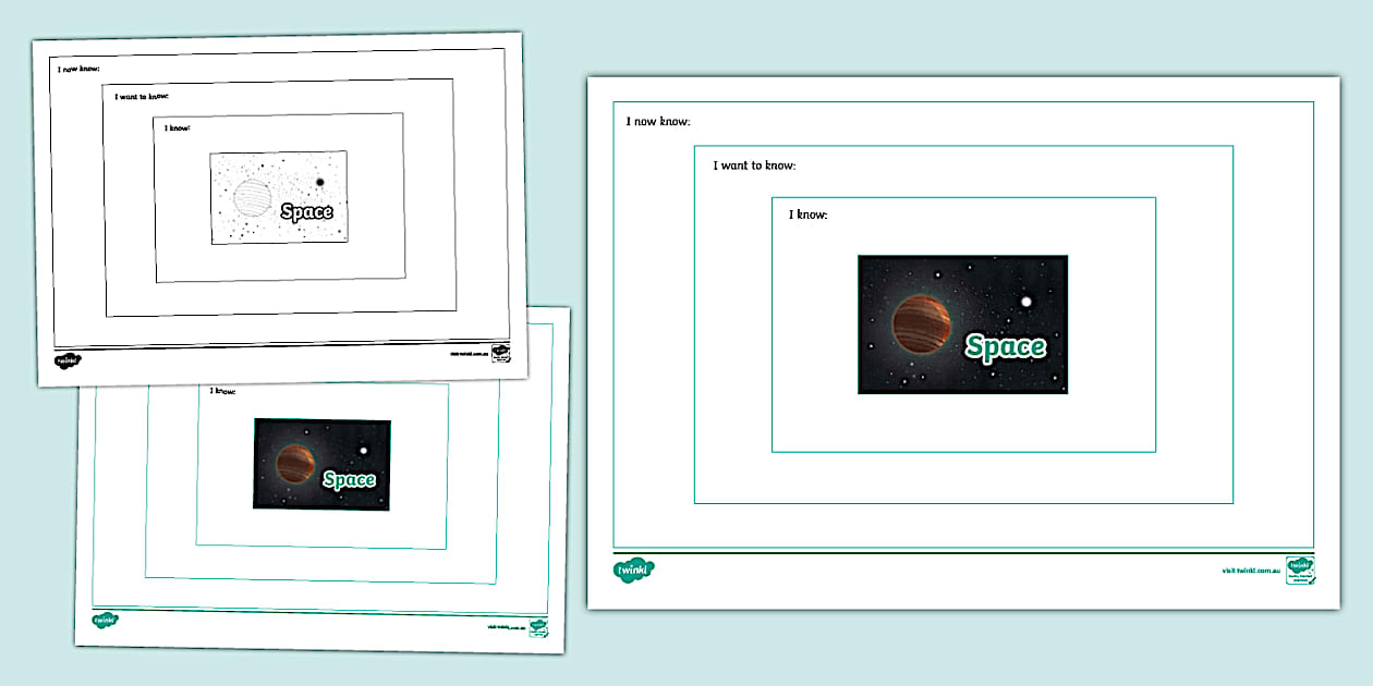 Space Topic Overview Writing Frame (Hecho por educadores)