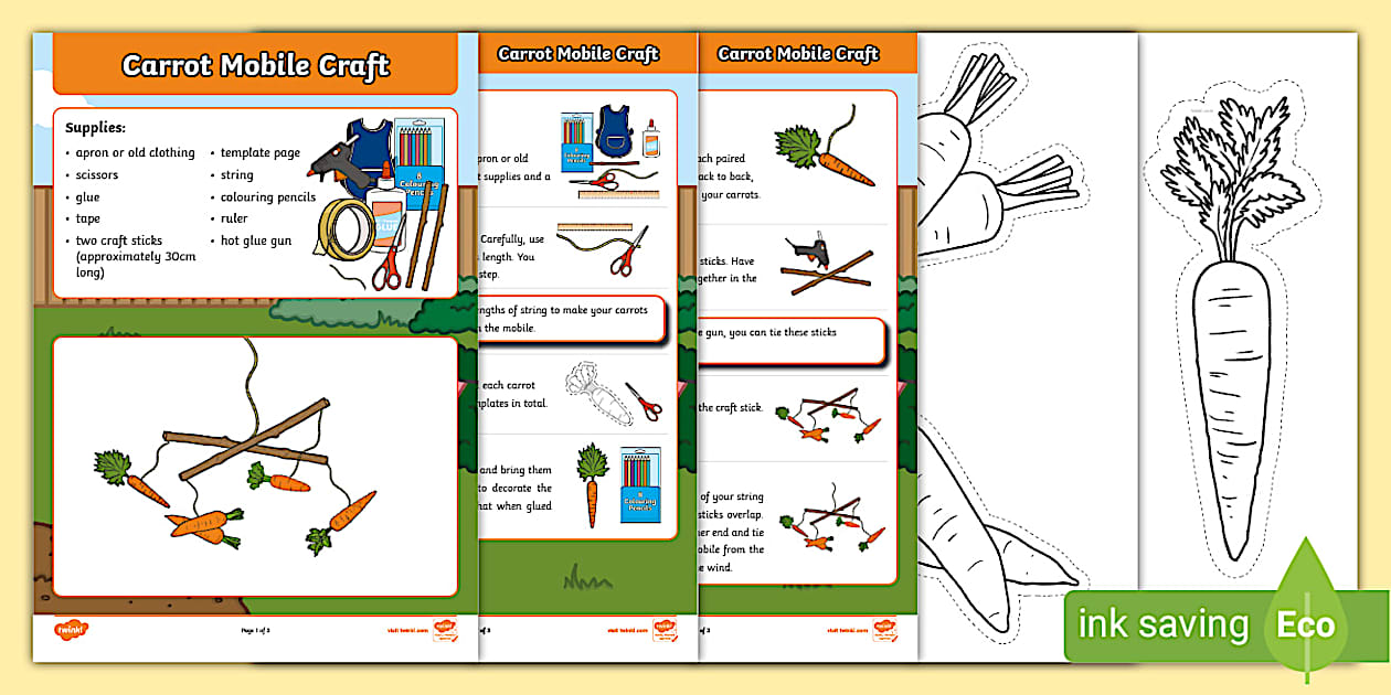 Carrot Mobile Craft