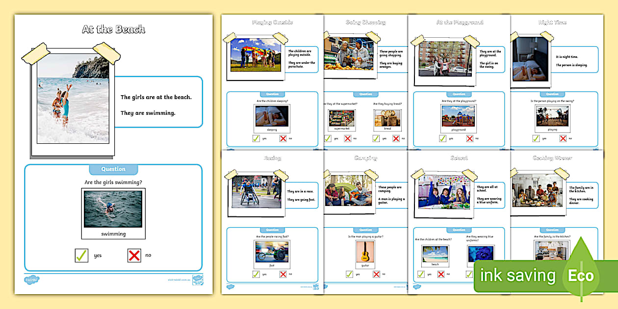 Comprehension Tasks (Yes or No answers) (teacher made)