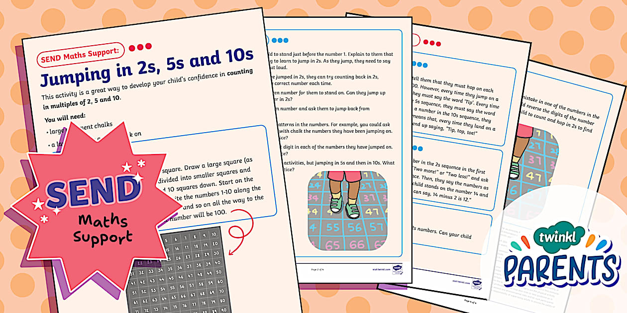 SEND Maths Support: Jumping in 2s 5s and 10s (Year 1)