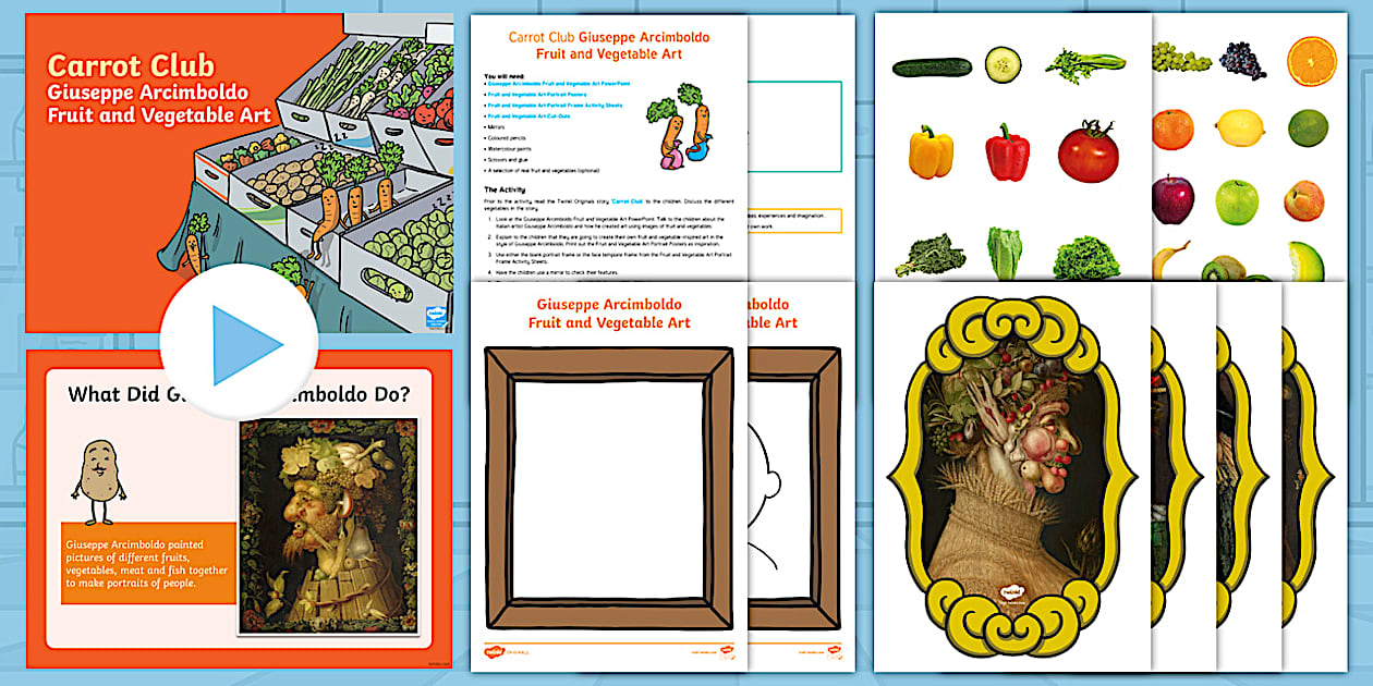 Giuseppe Arcimboldo Fruit and Vegetable Art Resource Pack