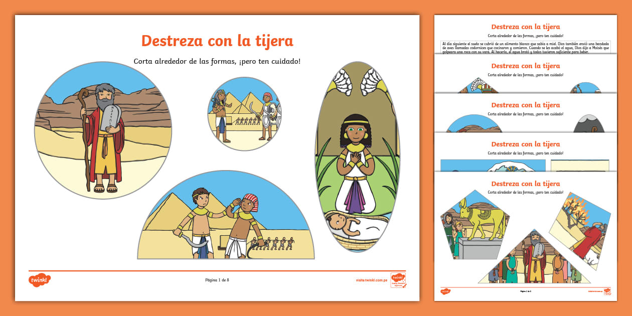 Ordena la historia: La vida de Moisés | TWINKL - Twinkl
