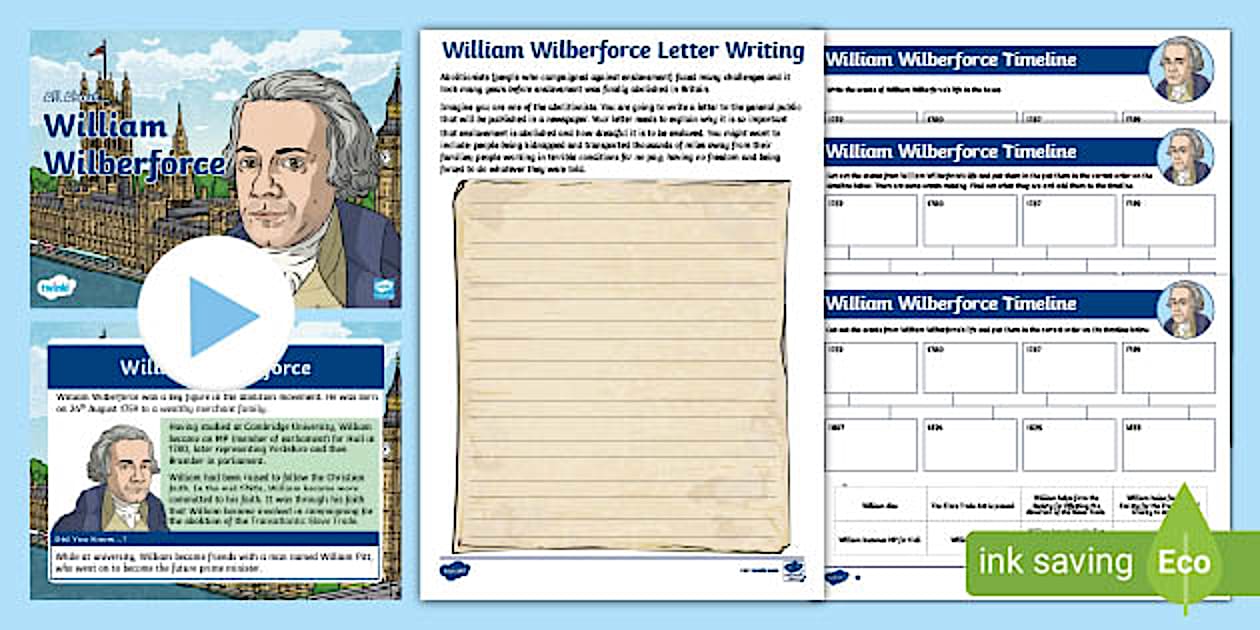 KS2 William Wilberforce Resource Pack - Twinkl