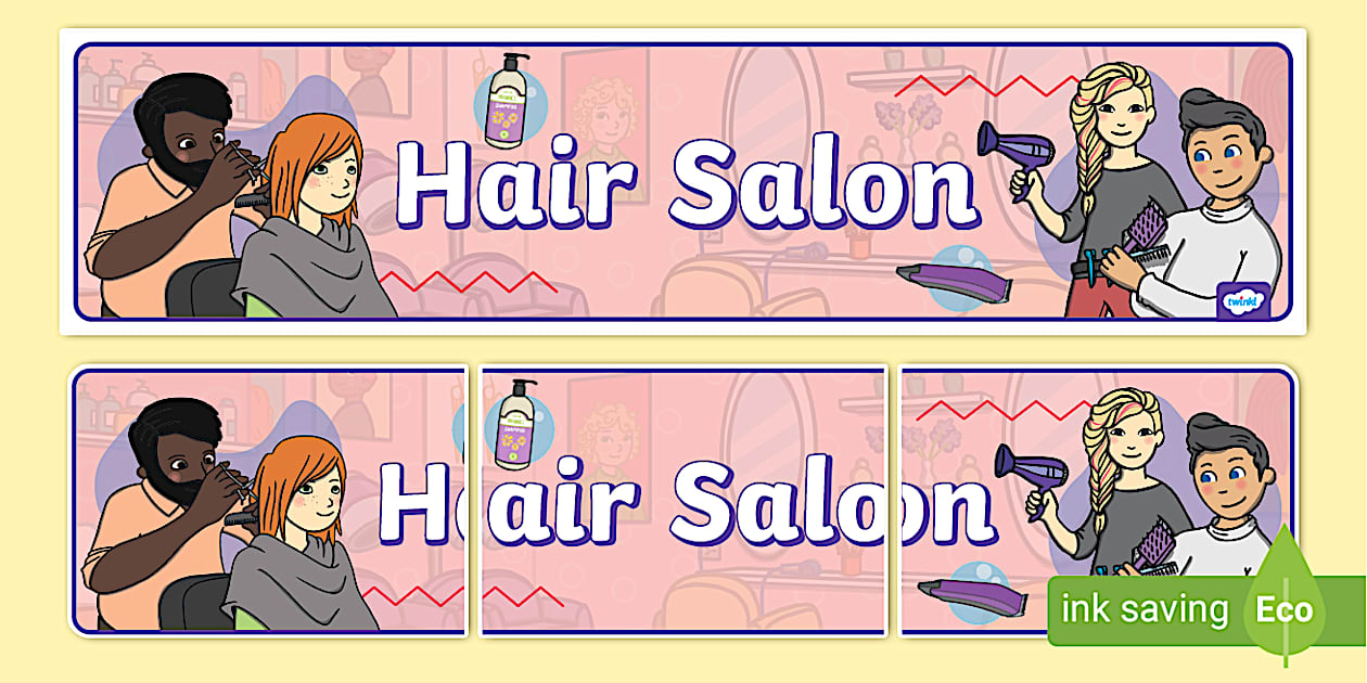 Hairdressers Role Play Display Banner Alt