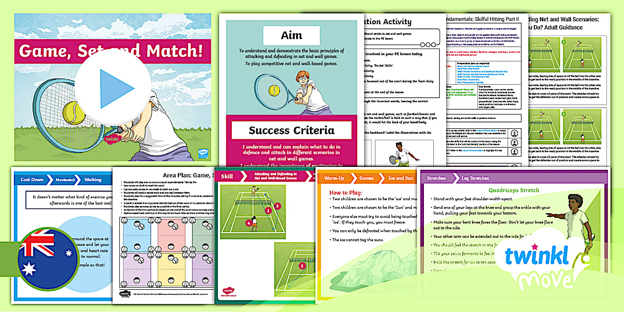 Year 3 Net and Wall Games Lesson 6: Game, Set and Match!