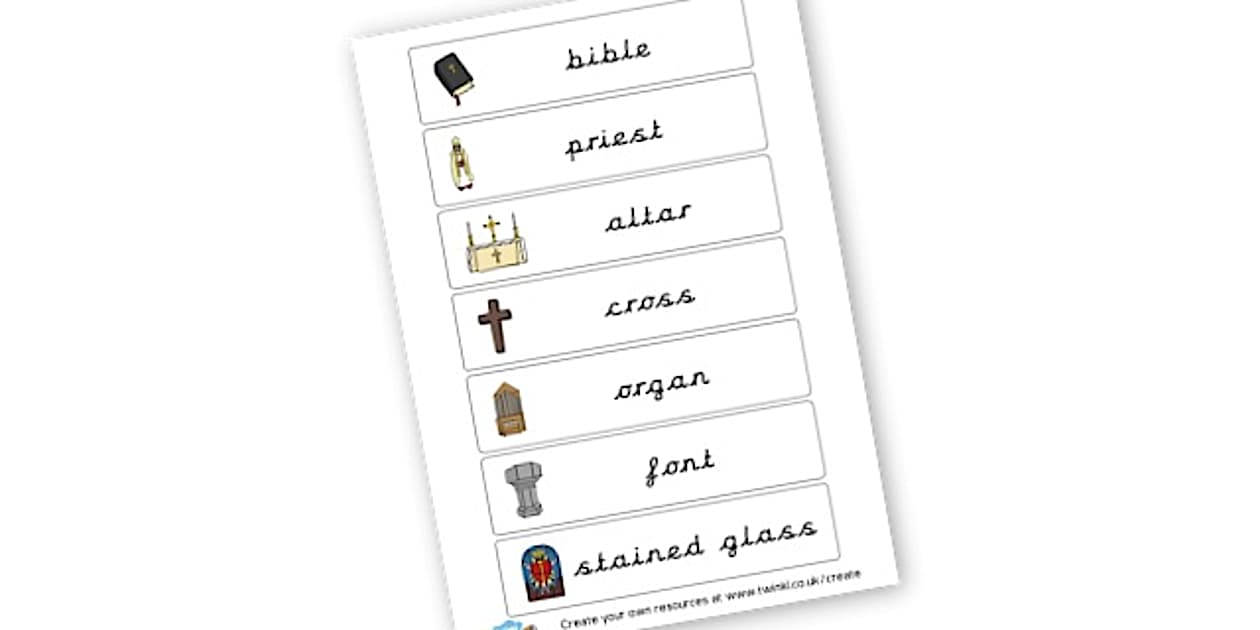 Church-Themed Labels (صُمم من قبل مُختصّين)