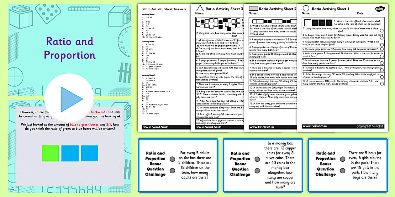 Proportion and Ratio | Year 6 Lesson Pack (teacher made)