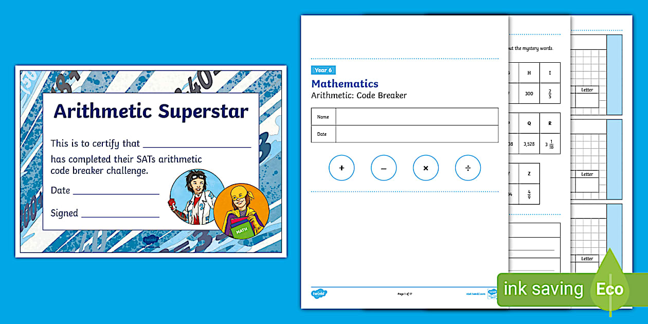 year 6 arithmetic sats paper 2023