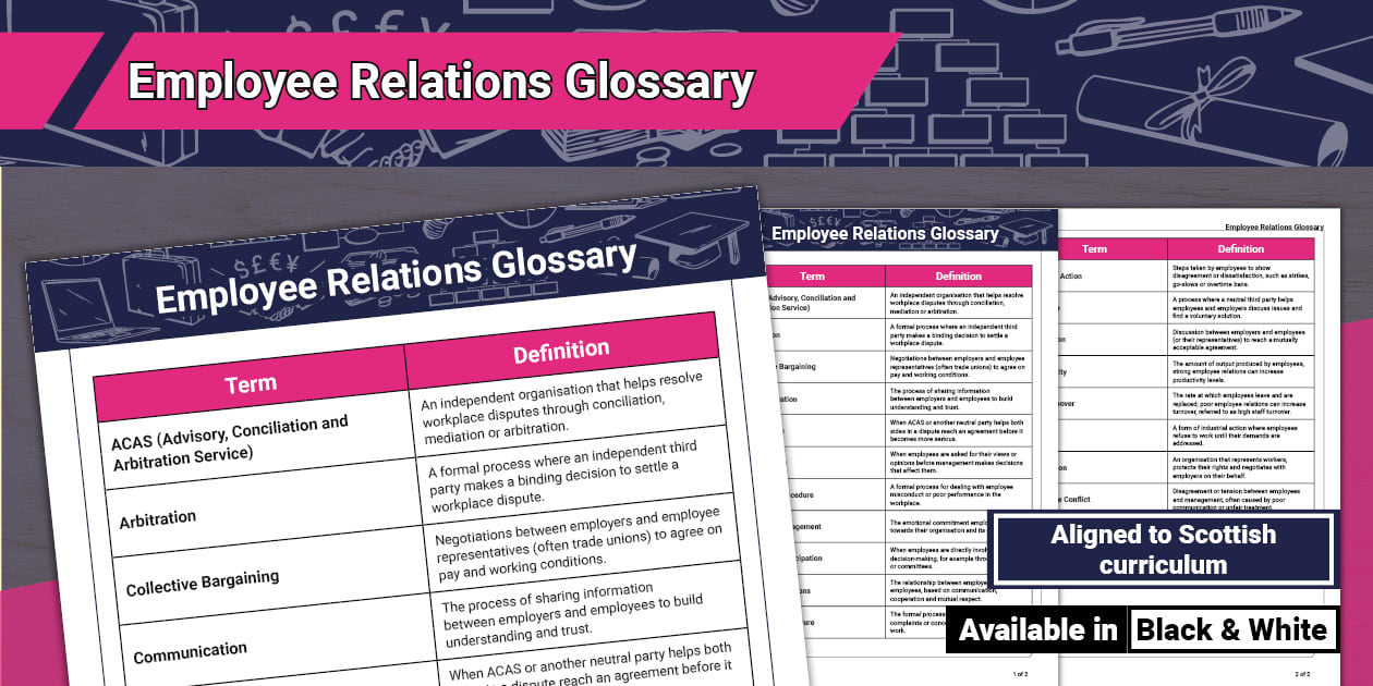 Employee Relations Glossary