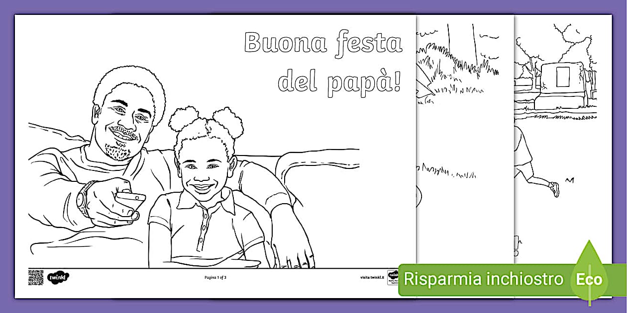 Disegni da Colorare Festa del Papà (Teacher-Made) - Twinkl