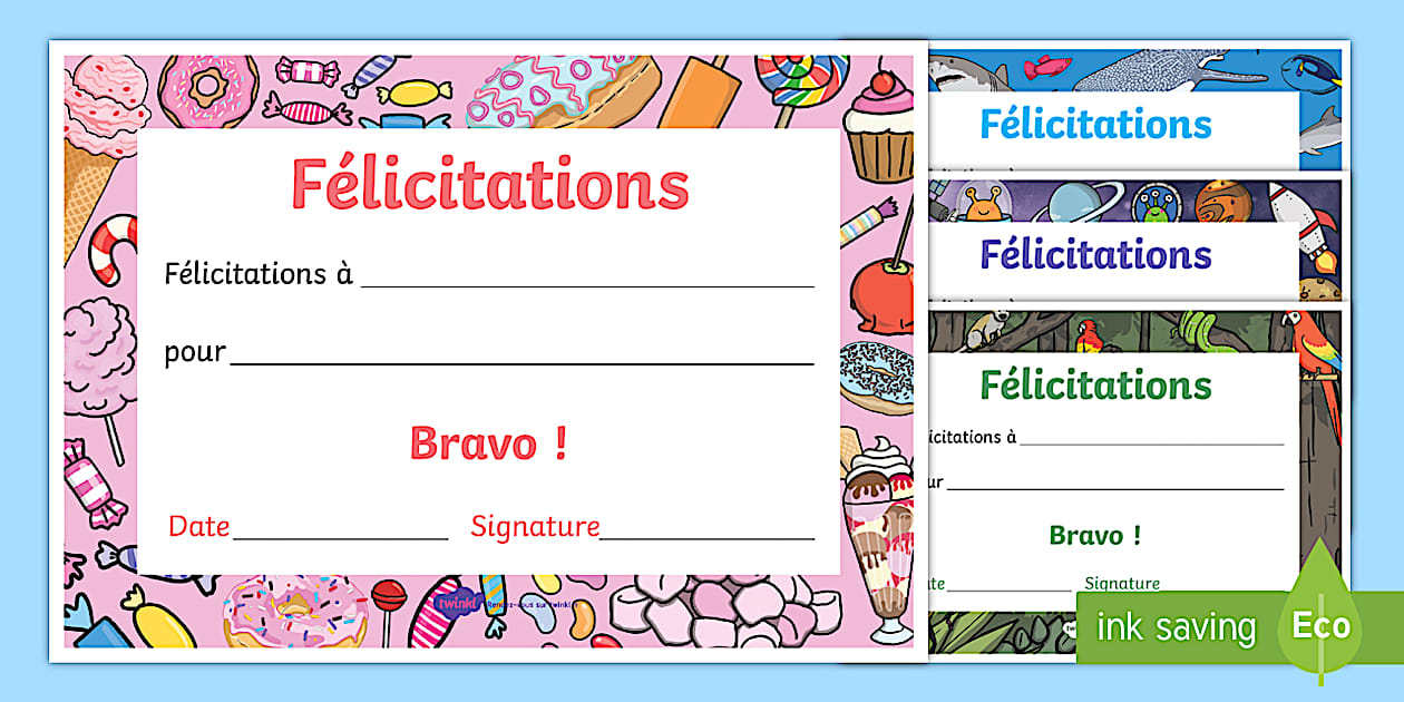 Diplômes De Félicitations Teacher Made Twinkl