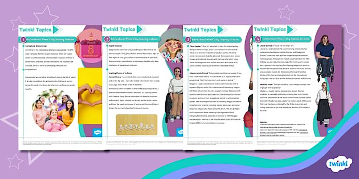 Twinkl Topics International Women S Day Inspiring Inclusion