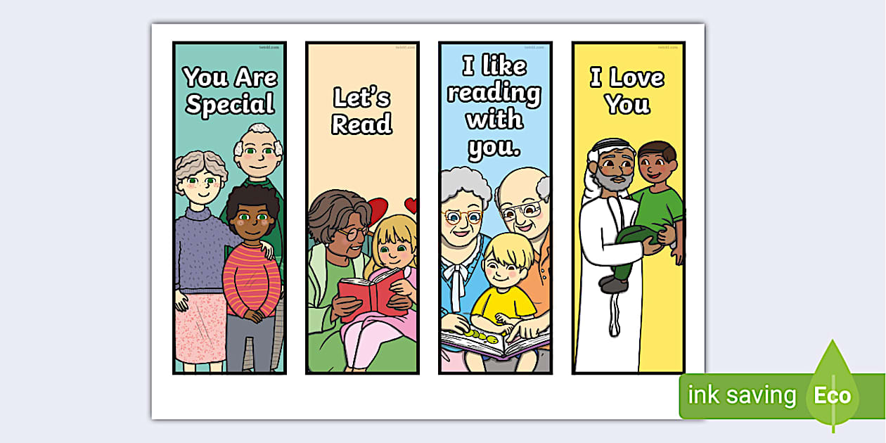 Grandparents and Special People Bookmarks (teacher made)