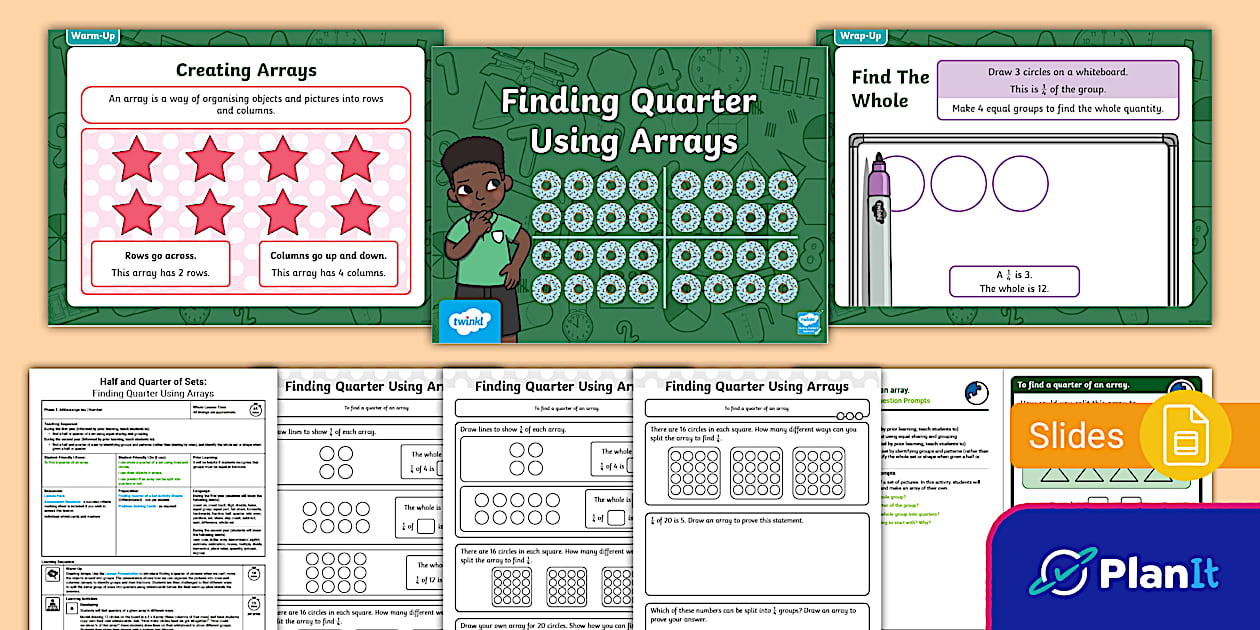 Phase 1 Rational Numbers: Half, Quarter and Third of Sets Lesson 4