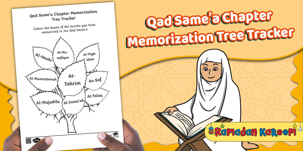 Qad Same'a Chapter Memorization Tree Tracker