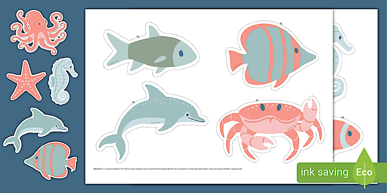 Under the Sea-Themed Display Cut-Outs (teacher made)