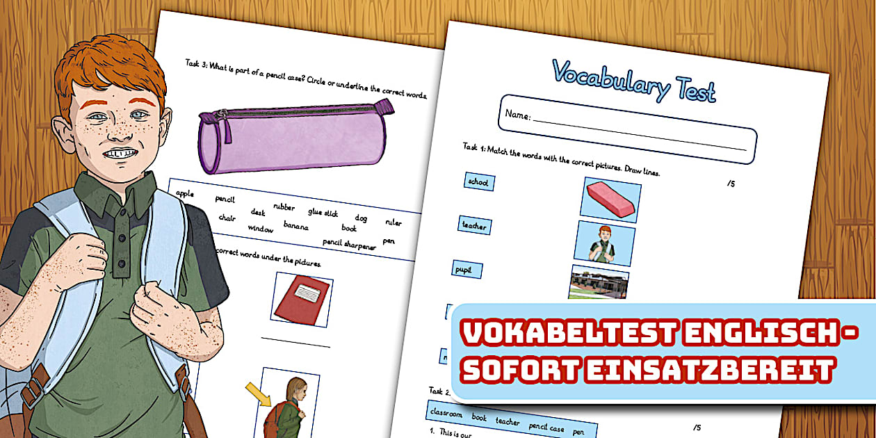 Vokabeltest Englisch - Grundschule