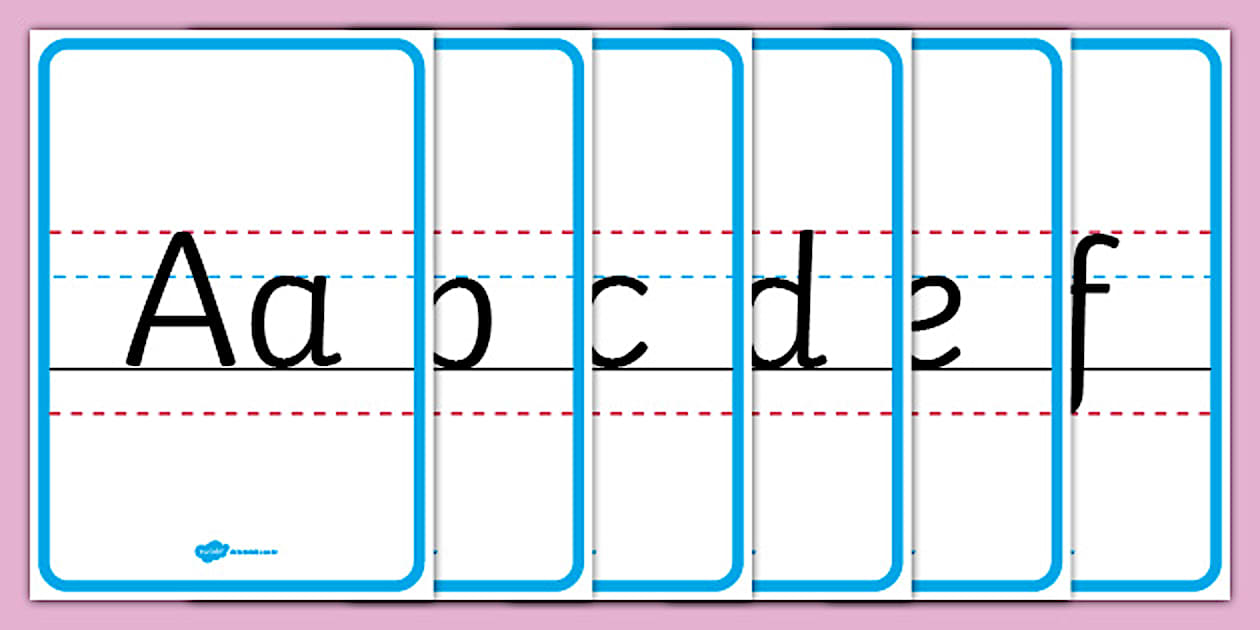Letras maiúsculas e minúsculas - Pôsteres (Teacher-Made)