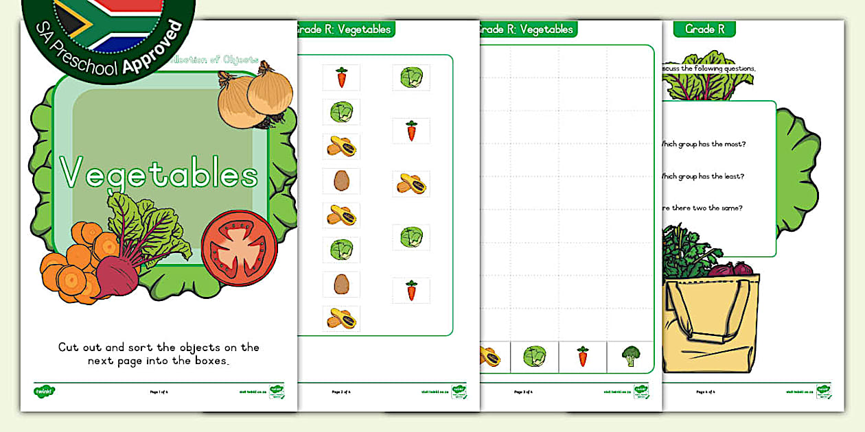Grade R Data Handling - Discuss and Report - Vegetables