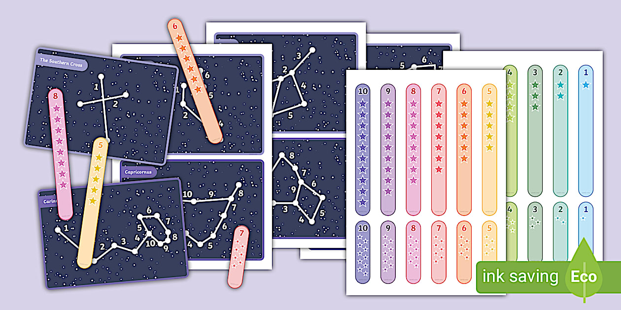 Star Constellation Table Top Activity (teacher made)