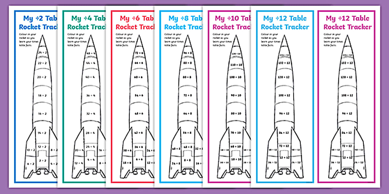 Division Rocket Trackers Resource Pack (teacher made)
