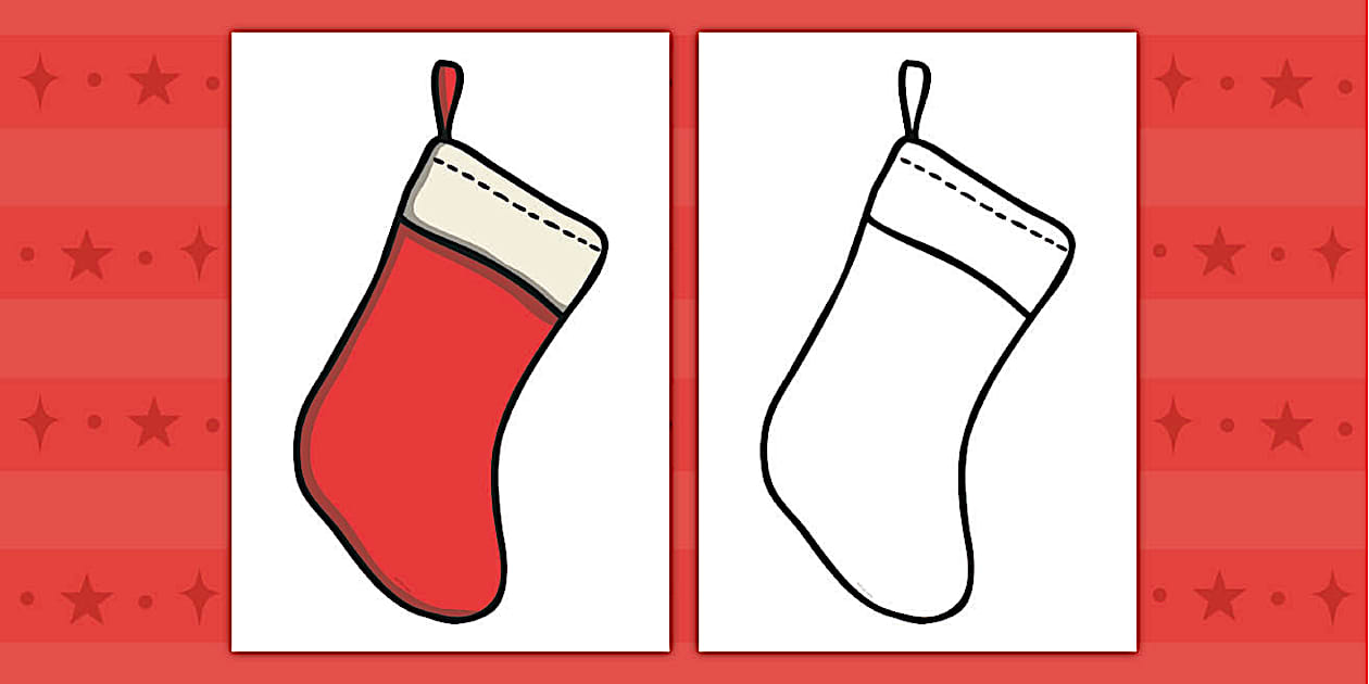 Printable Christmas Stockings for Decorating (Teacher Made)