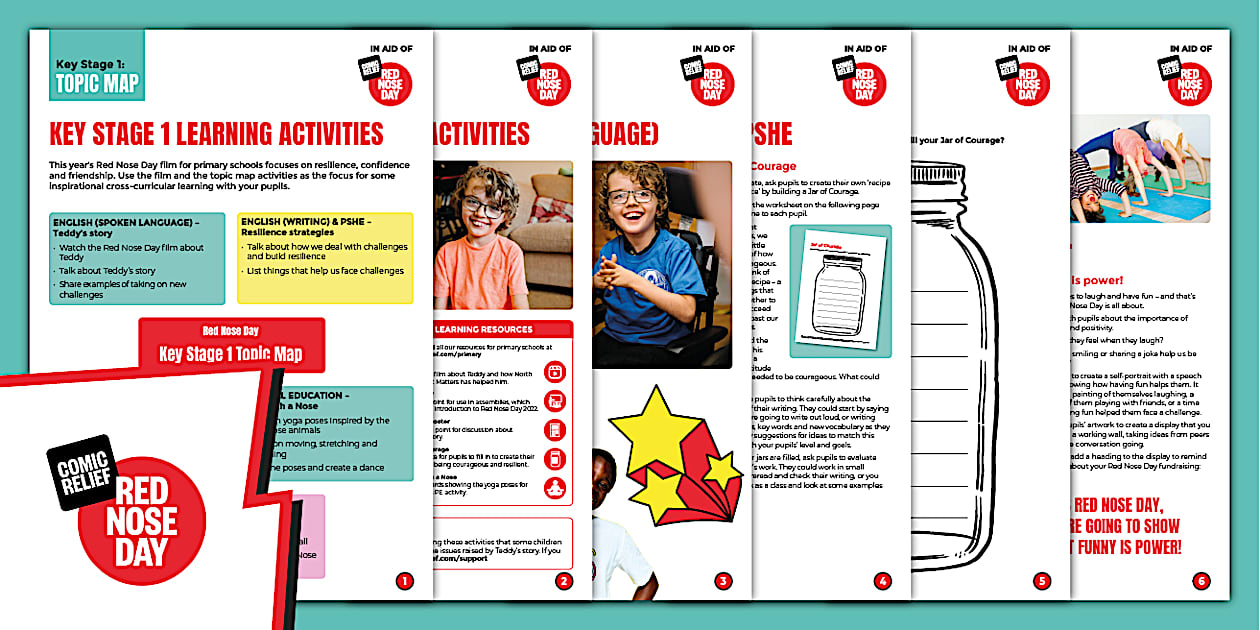 FREE! Comic Relief Red Nose Day School Activities [Ages 57] — free download