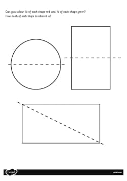 Find a Half Worksheet (teacher made)