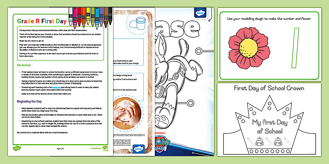 Atp Grade R English Grade R English - At School - Pack: First Day of School