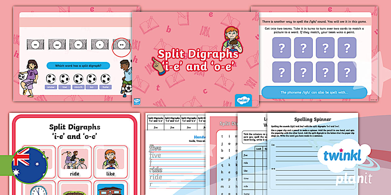 Year 2 Spelling: Split Digraphs Lesson 3 (teacher made)