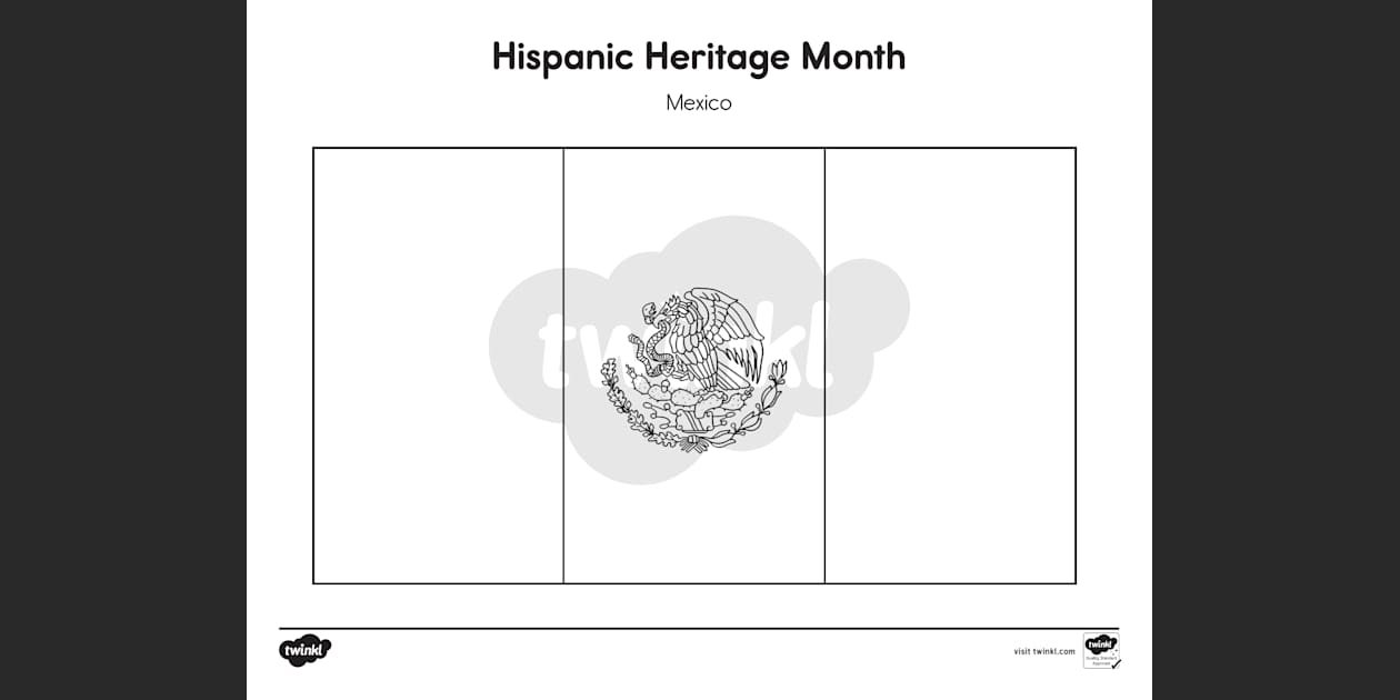 hispanic heritage flags coloring pages