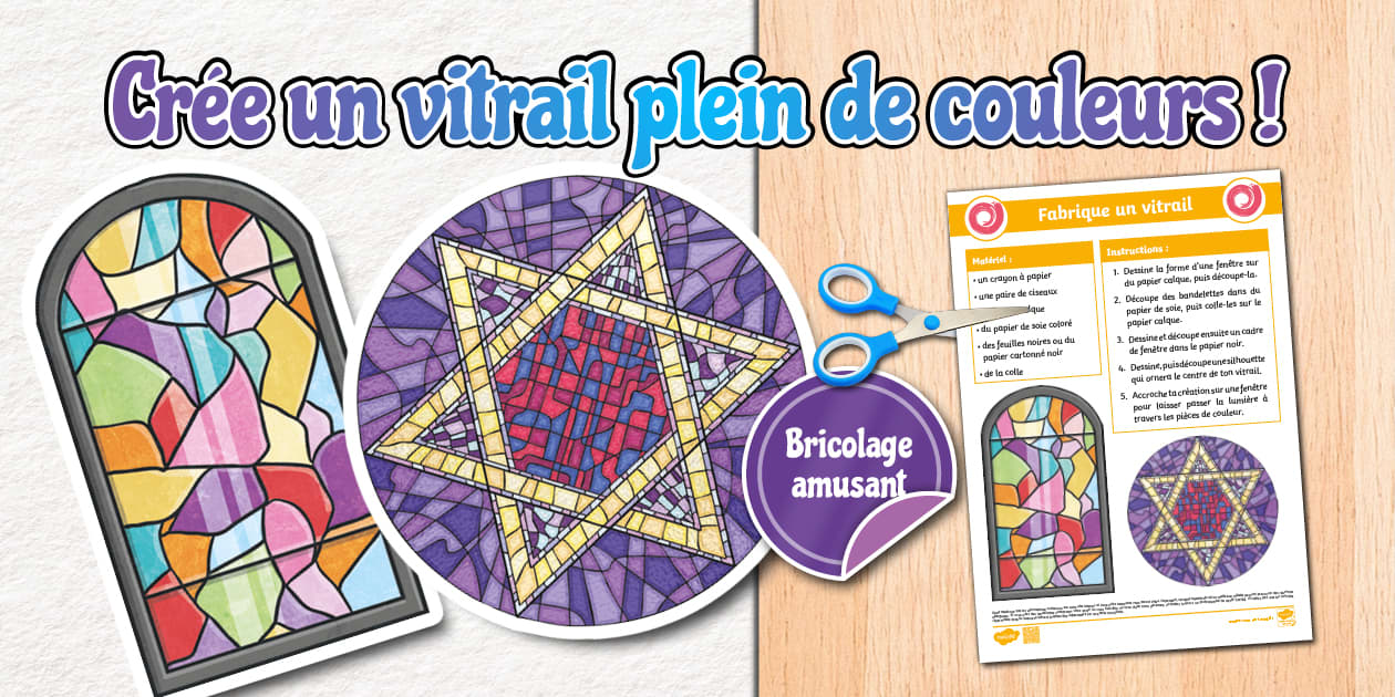 Bricolage : Fabrique un vitrail - Twinkl