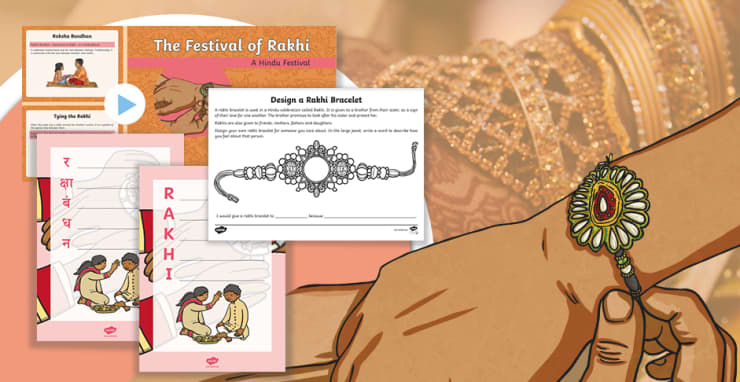 Hindu outlet rakhi bracelet