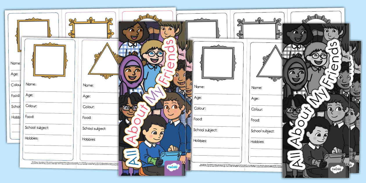 All About My Friends Leaflet Template (teacher made)