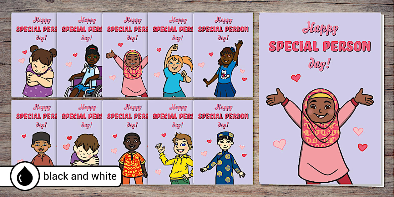 FREE! - Happy Special Person Day Cards | Twinkl Party