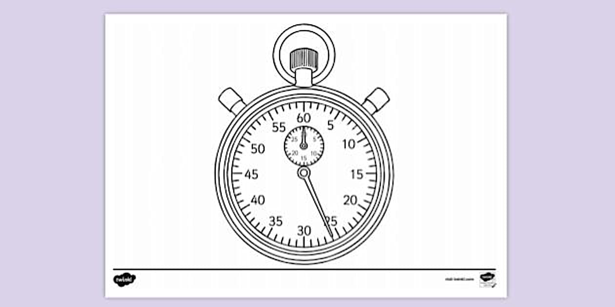 Timer Colouring Sheet | Colouring Sheets