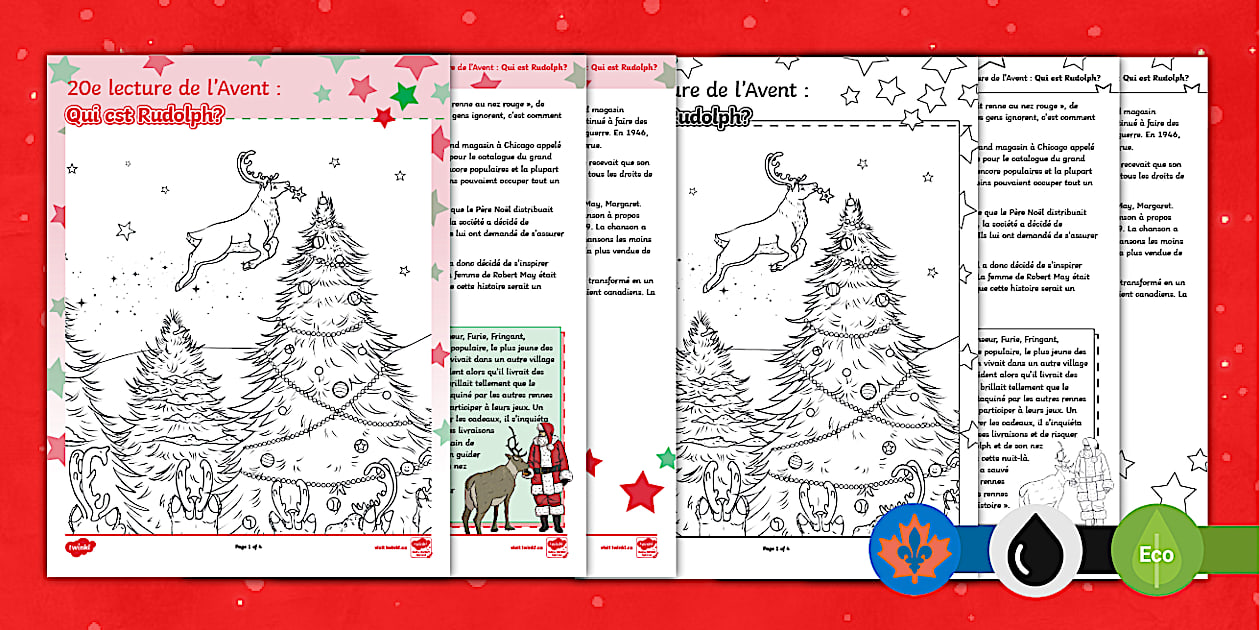 Day 20 of Advent Reading - Who Is Rudolph Reading Comprehension with