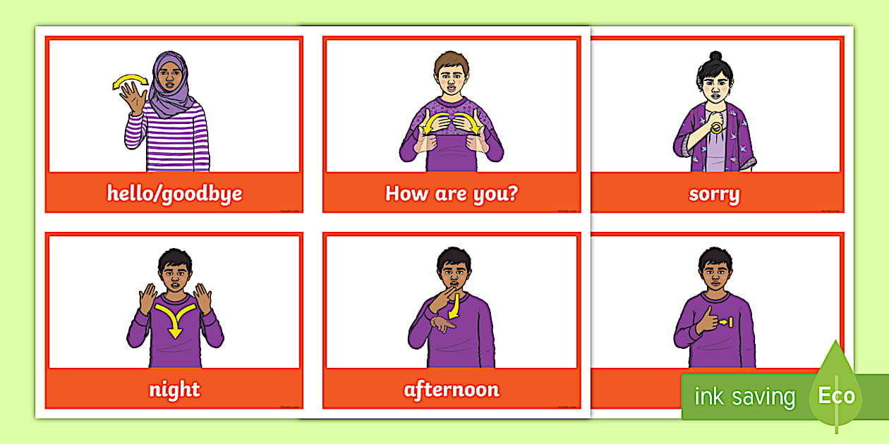 Beginners And Basic Bsl Greetings Signs And Labels Twinkl Beginners And Basic Bsl Greetings Signs And Labels Twinkl