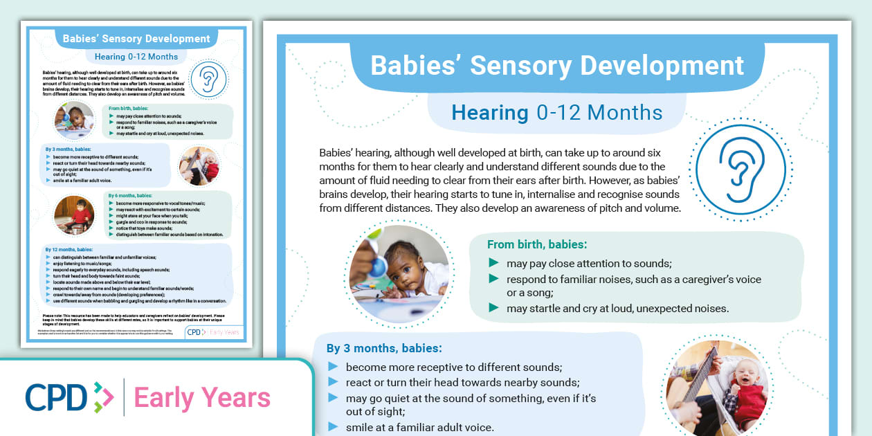 Babies' Sensory Development: Hearing 0-12 Months | CPD
