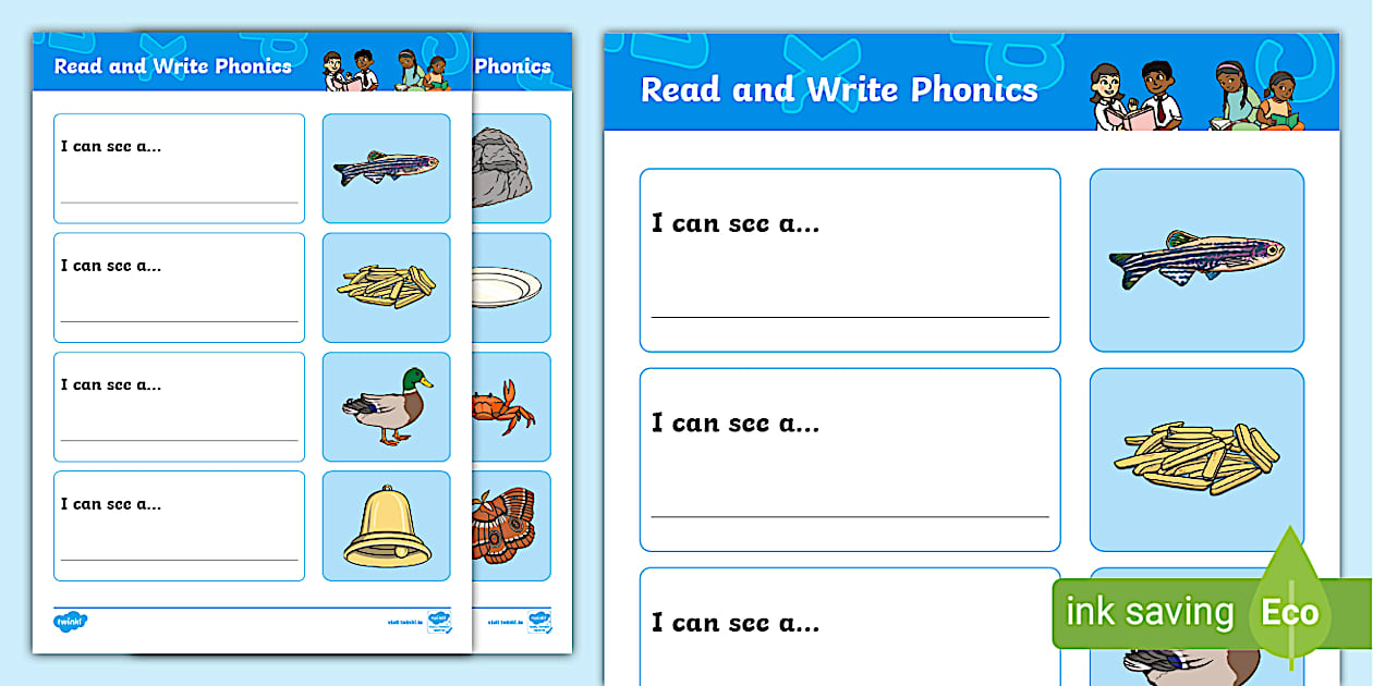 Read and Write Phonics Activity Sheet (teacher made)
