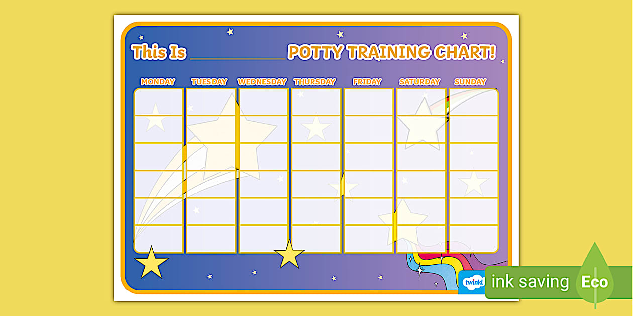 PottyTraining Star Chart Twinkl Resources