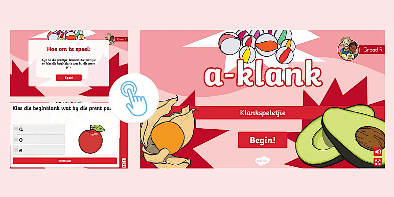 Klankspeletjie met die A-Klank (teacher made) - Twinkl