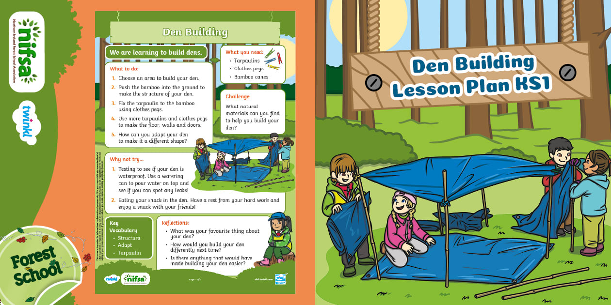 Den Building Post Den Building KS1 Lesson Plan