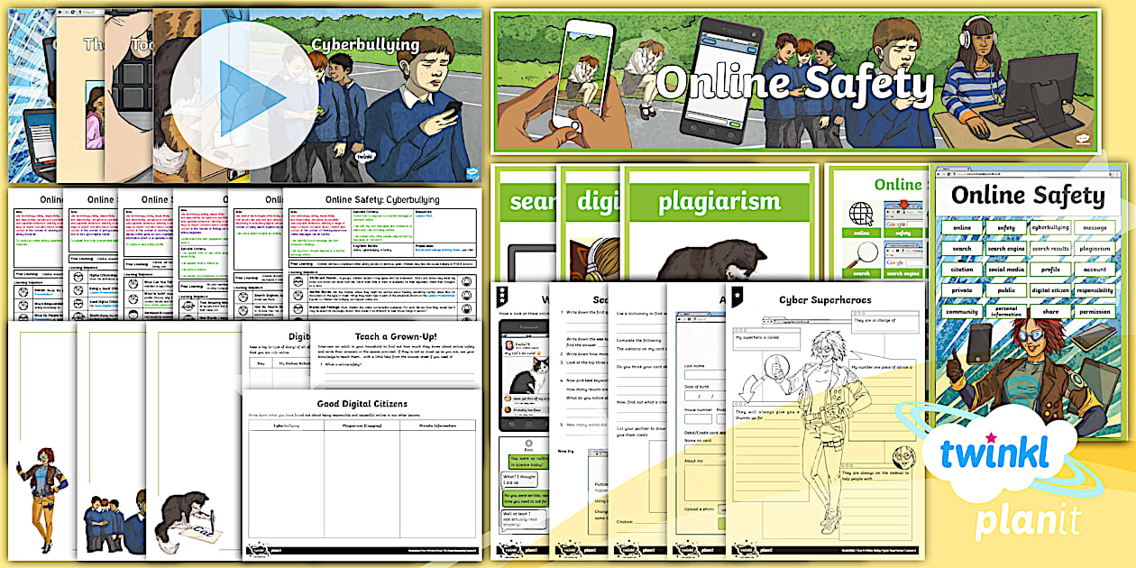 Computing: Online Safety Year 4 Unit Pack (teacher made)
